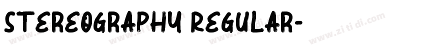 Stereography Regular字体转换